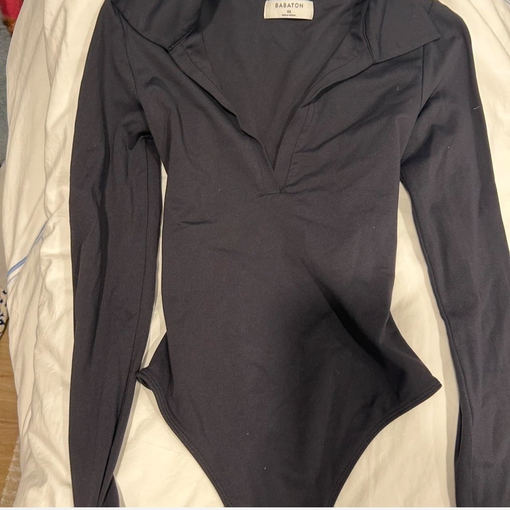 aritzia babaton Black bodysuit